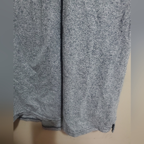 Unisex Heathered Gray Short Sleeve Hoodie Size 2XL - Picture 3 of 4